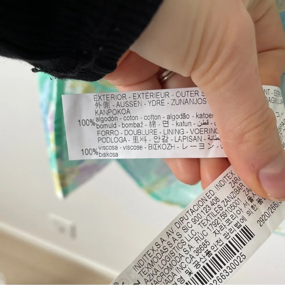 Zara Floral Poplin Sweetheart Mini Dress Blogger  Fav Size Small - Picture 11 of 11